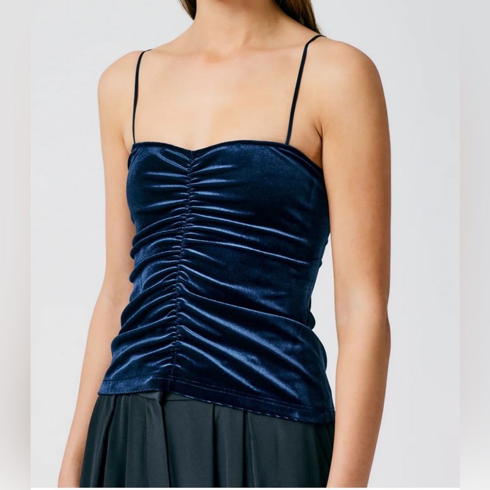 NWT - Tibi Velvet Ruched Cami